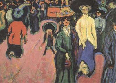 Ernst Ludwig Kirchner The Street (mk09) Spain oil painting art